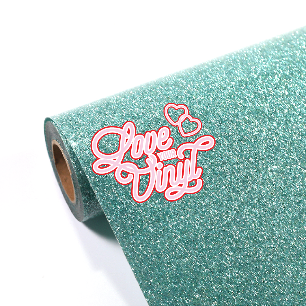 Light Mint Glitter Heat Transfer Vinyl