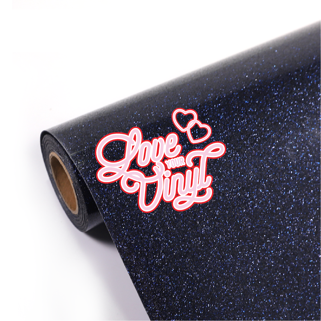 Navy Glitter Heat Transfer Vinyl