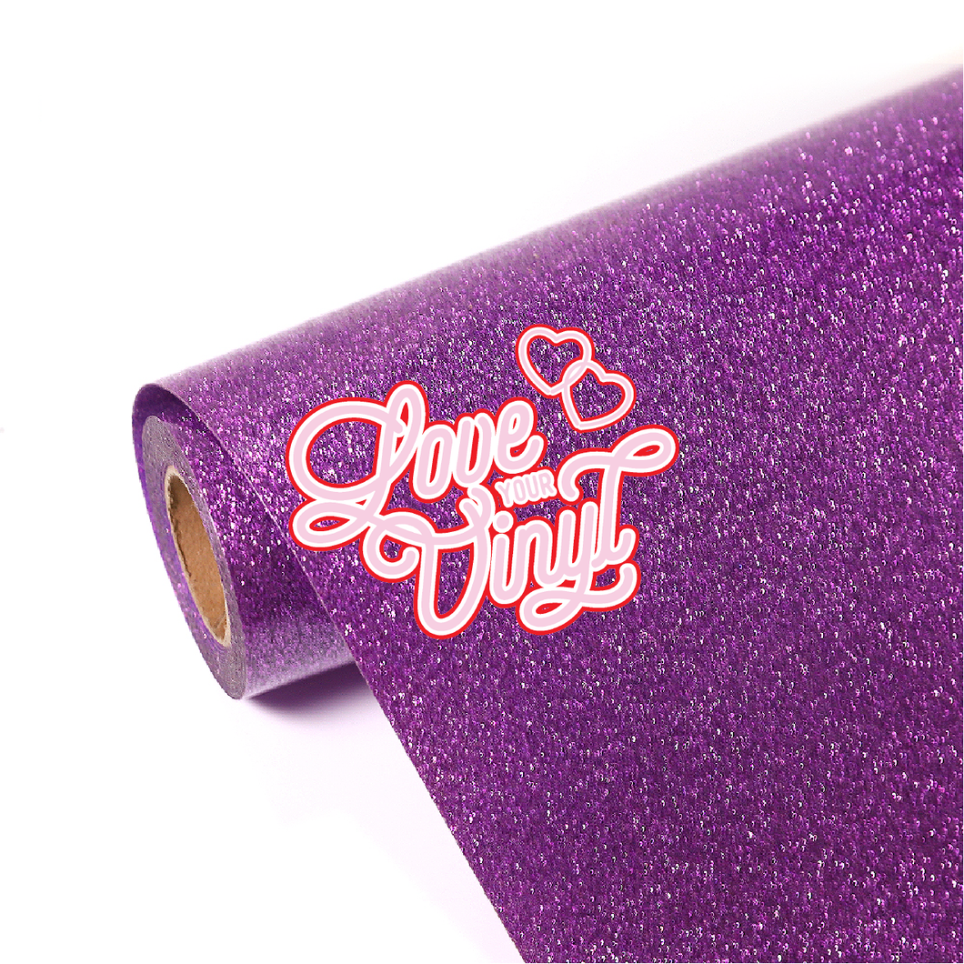 Light Purple Glitter Heat Transfer Vinyl