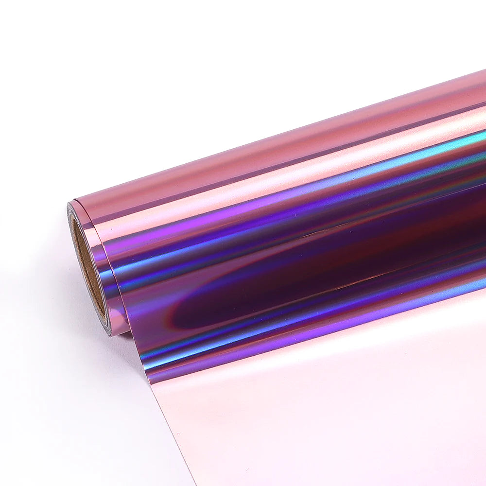 Purple Pink Holographic Mirror Chrome Heat Transfer Vinyl