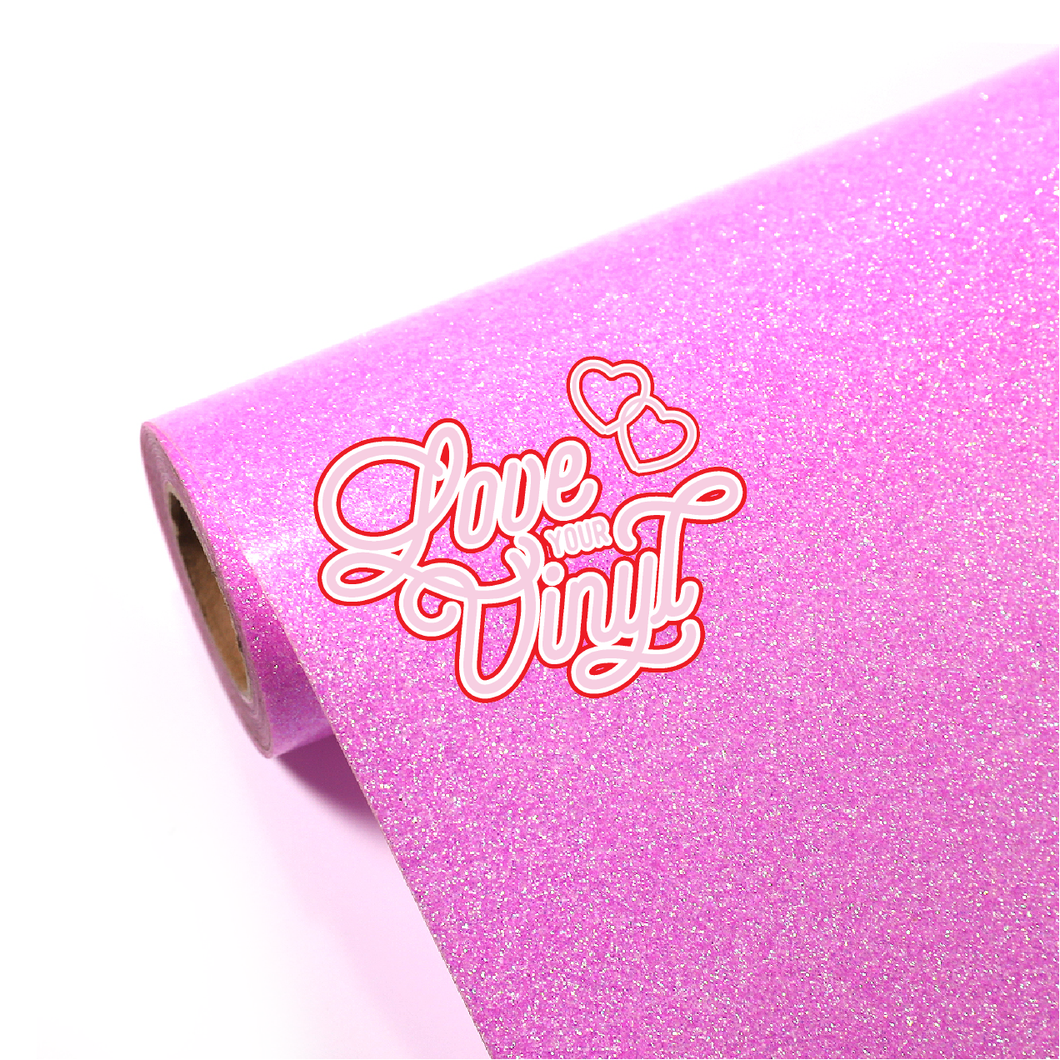 Rainbow Pink Glitter Heat Transfer Vinyl