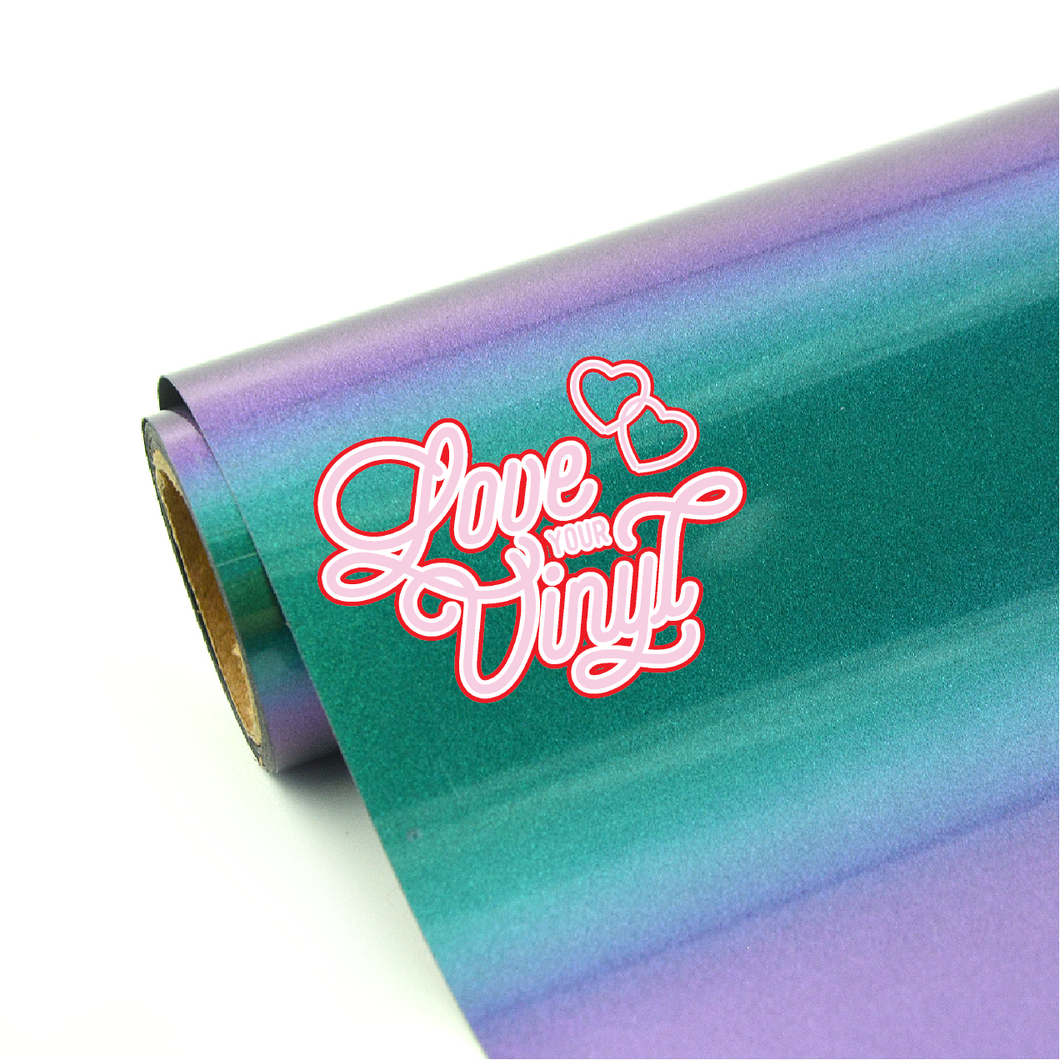 Peacock (Blue Green) Chameleon Heat Transfer Vinyl