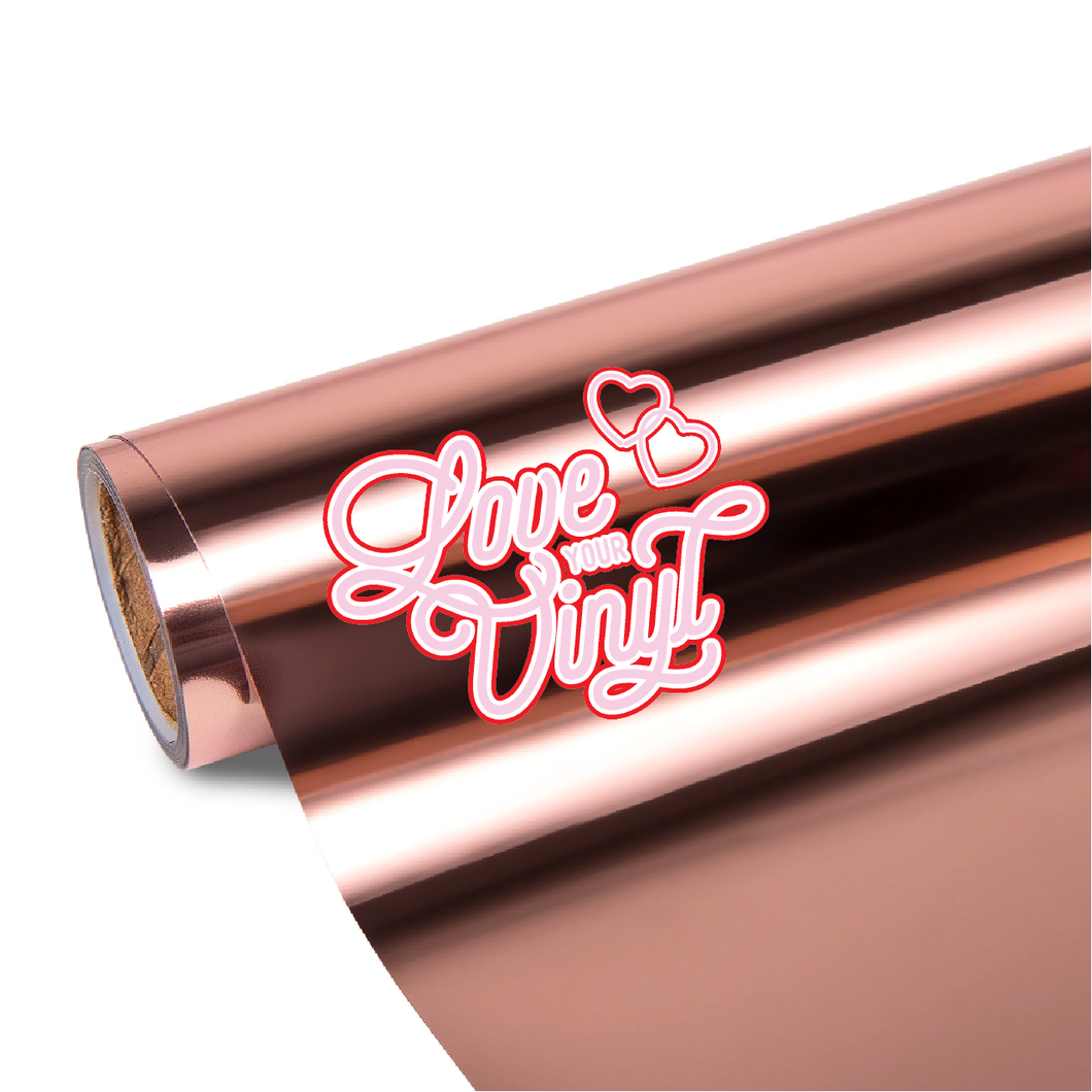Rose Gold Mirror Chrome Heat Transfer Vinyl