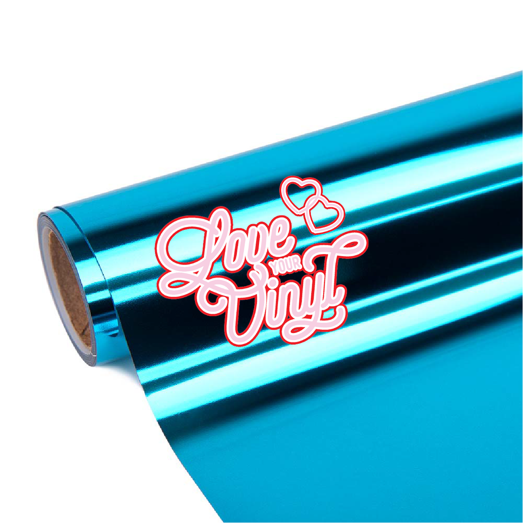 Cool Blue Mirror Chrome Heat Transfer Vinyl