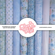 Load image into Gallery viewer, Dusty Blue Floral Vinyl Box

