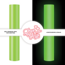 Load image into Gallery viewer, Lime Glow In The Dark Self Adhesive Craft Vinyl
