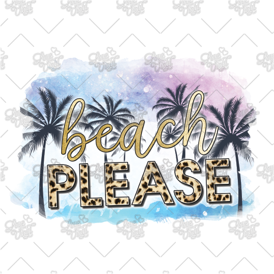 Beach Please Decal LYVD_131