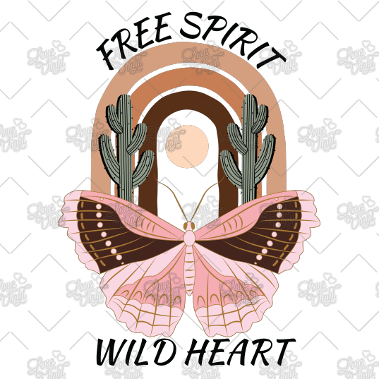 Free Spirit Wild Heart Decal LYVD_146