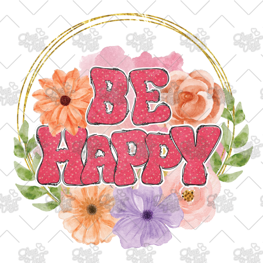 Be Happy Decal LYVD_174