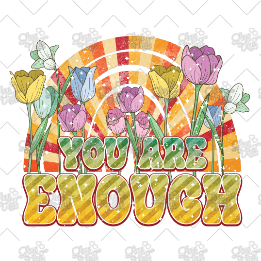 Retro You Are Enough Decal LYVD_177