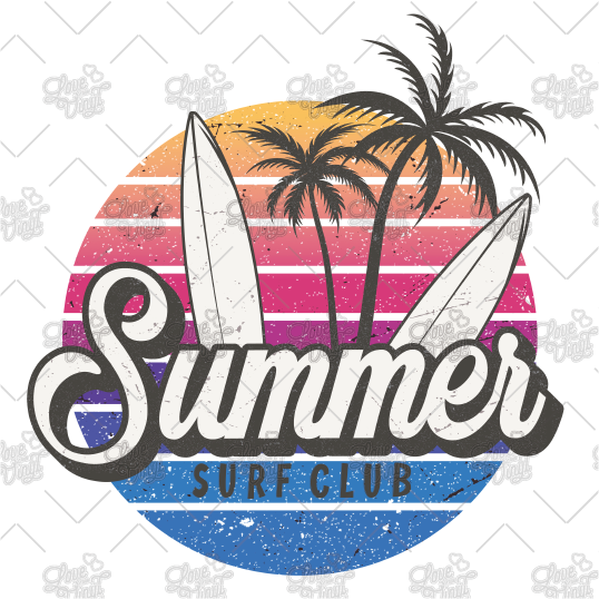 Summer Surf Club Decal LYVD_200