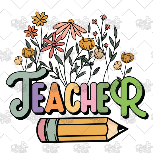 Wildflower Teacher Decal LYVD_203