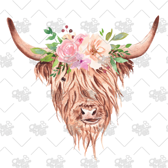 Highland Cow Decal LYVD_210