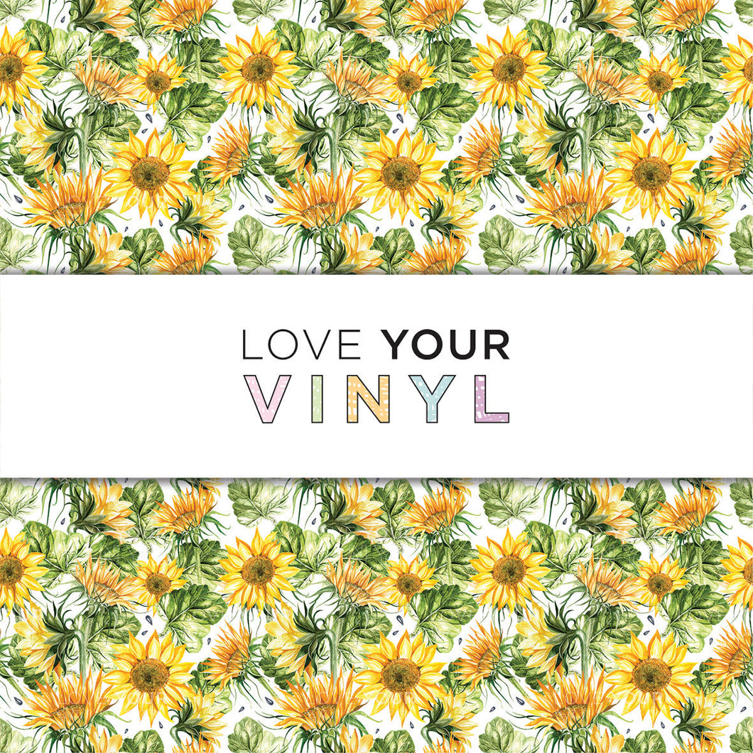 Sunflower Patterned Vinyl LYV_1501