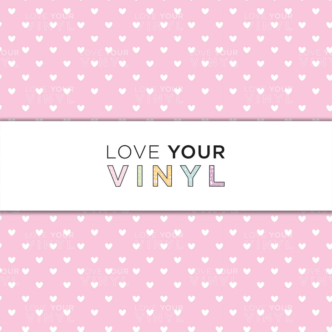 Love Heart Patterned Vinyl LYV_1513