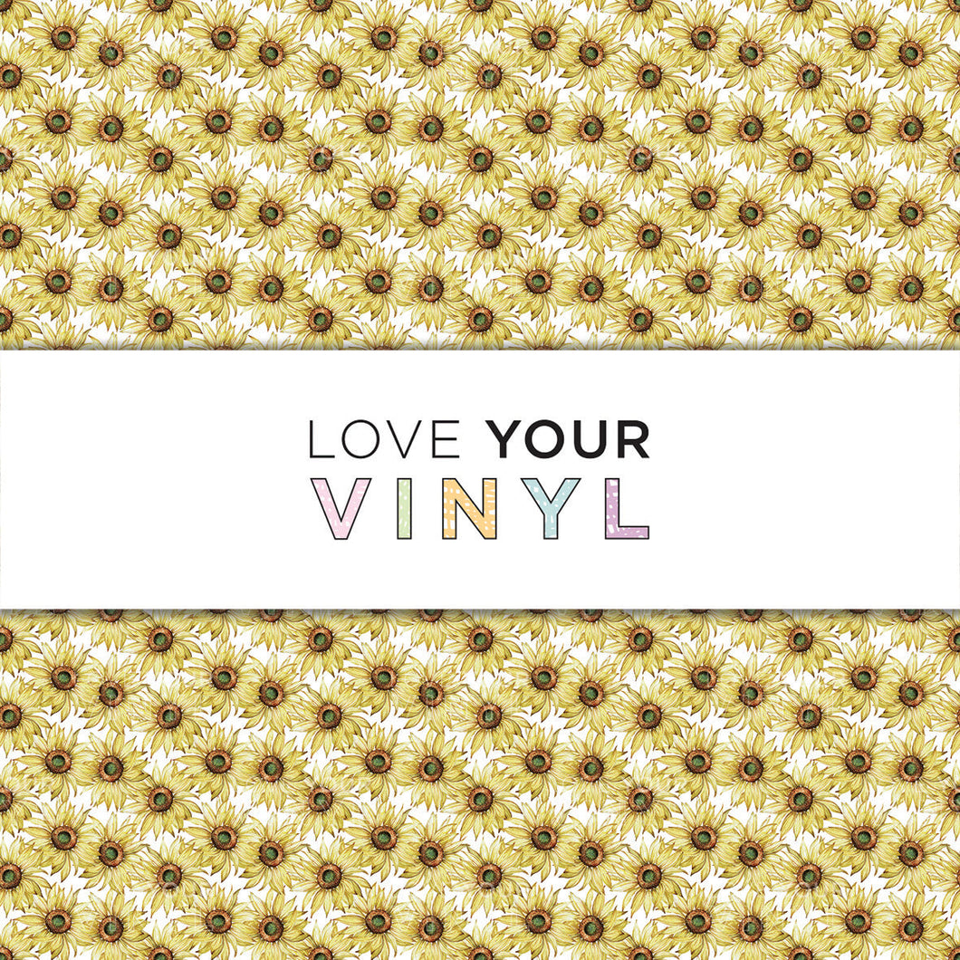 Sunflower Patterned Vinyl LYV_1522