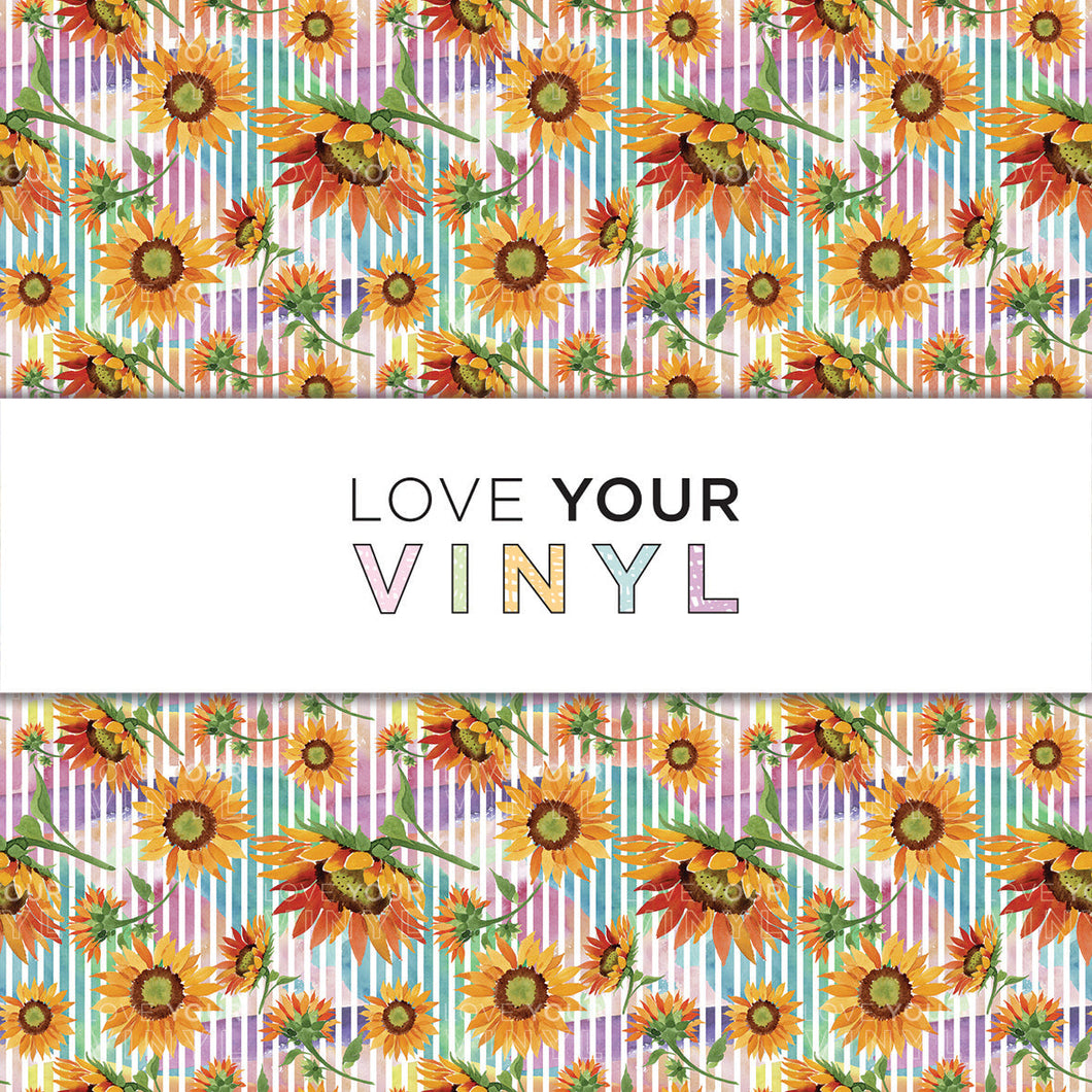 Sunflower Patterned Vinyl LYV_1528