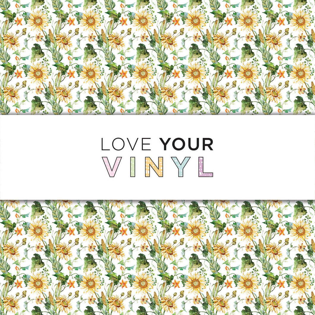 Sunflower Patterned Vinyl LYV_1541