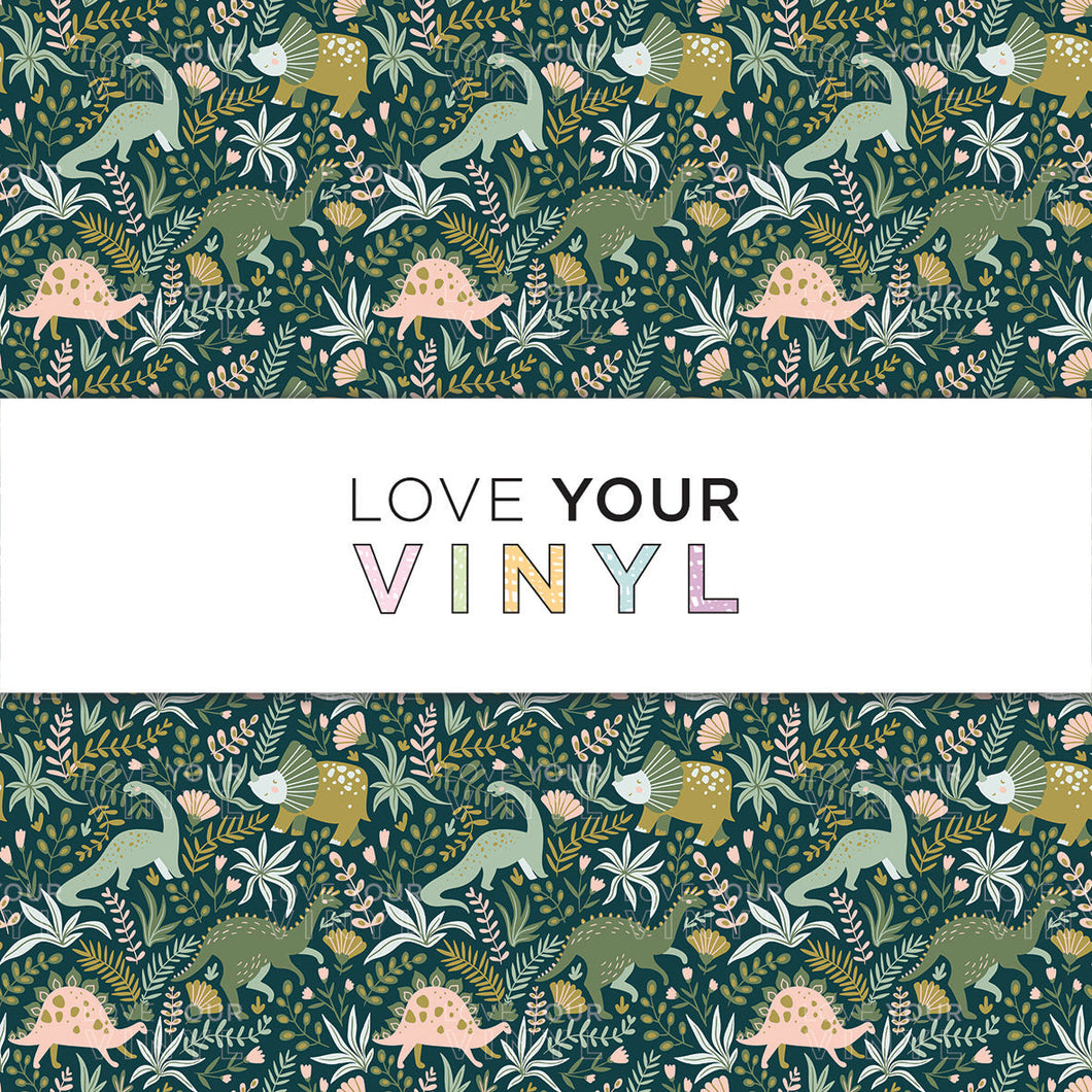 Dinosaur Patterned Vinyl LYV_1556