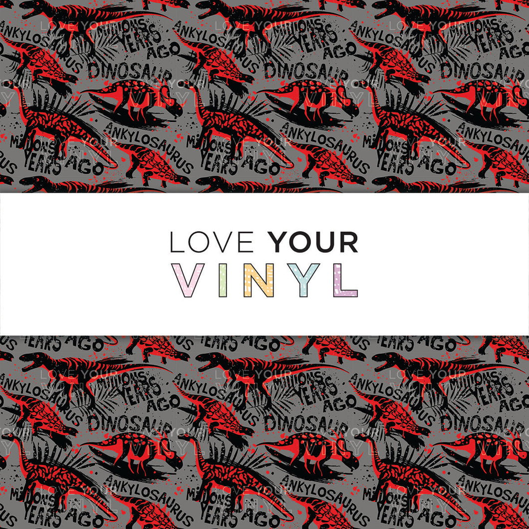 Dinosaur Patterned Vinyl LYV_1557