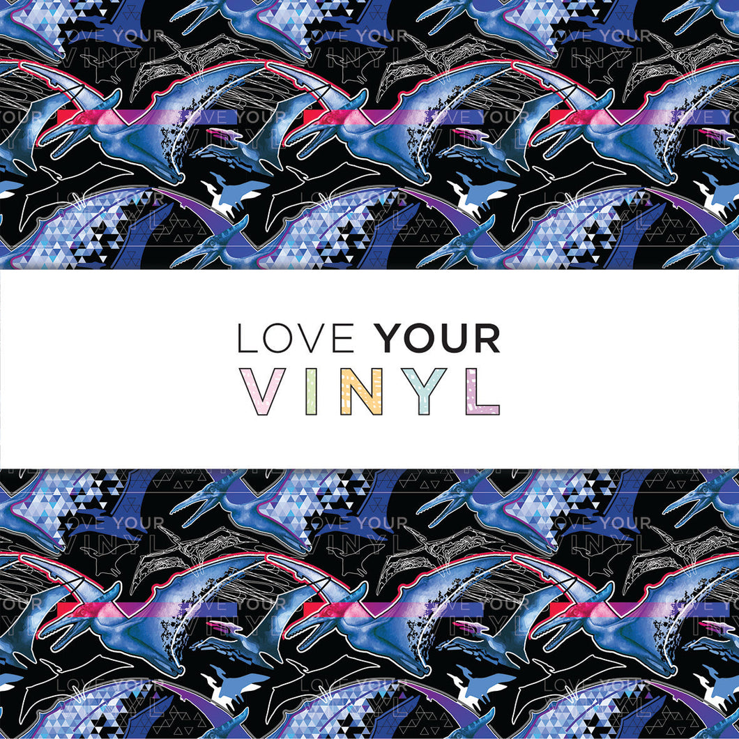 Dinosaur Patterned Vinyl LYV_1559