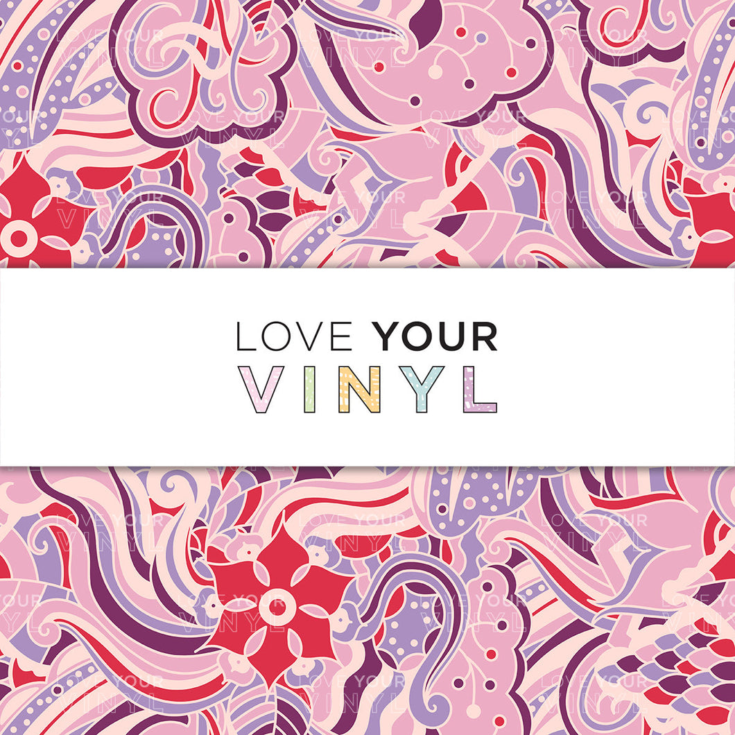 Abstract Paisley Patterned Vinyl LYV_1572
