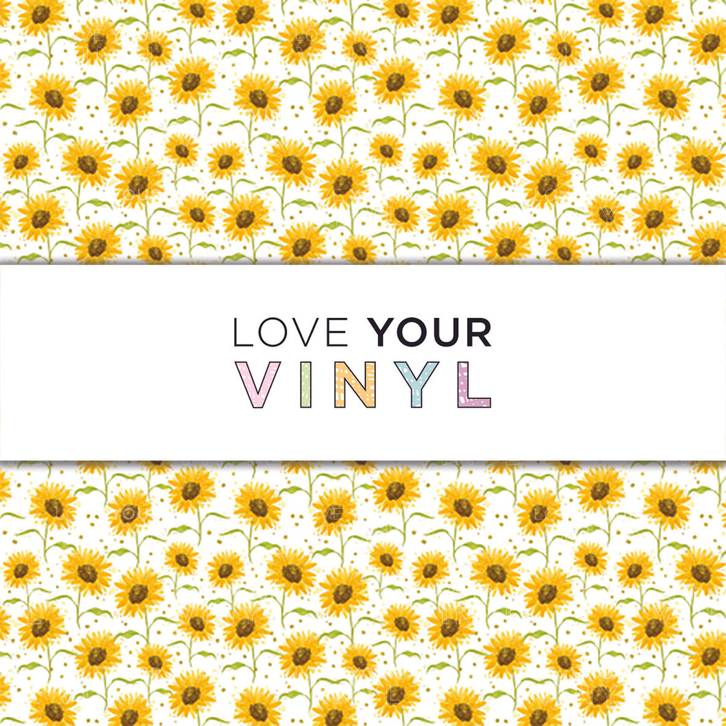 Sunflower Patterned Vinyl LYV_1592