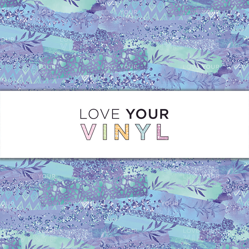 Mermaid Brush Strokes Patterned Vinyl LYV_1600