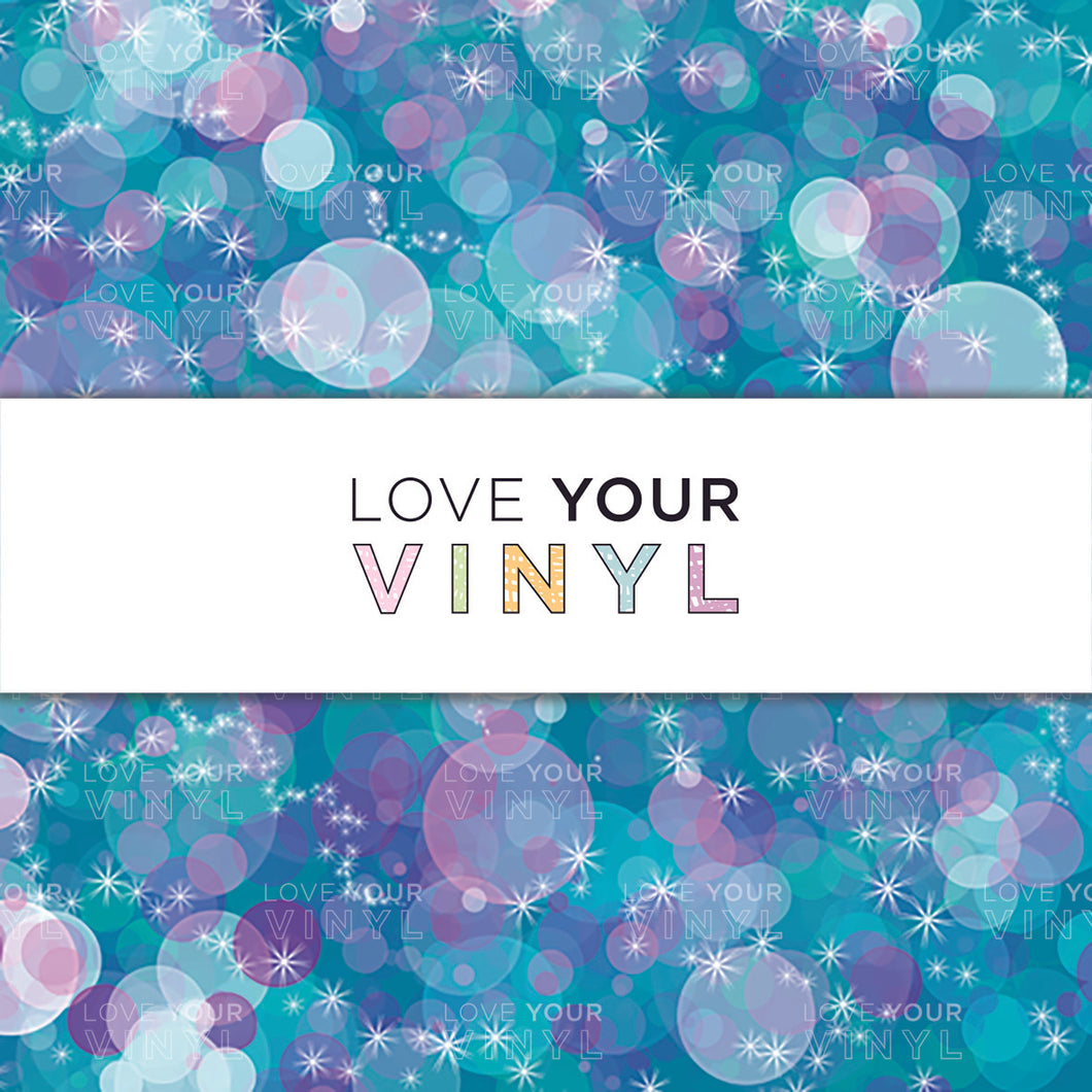 Mermaid Bubbles Patterned Vinyl LYV_1601