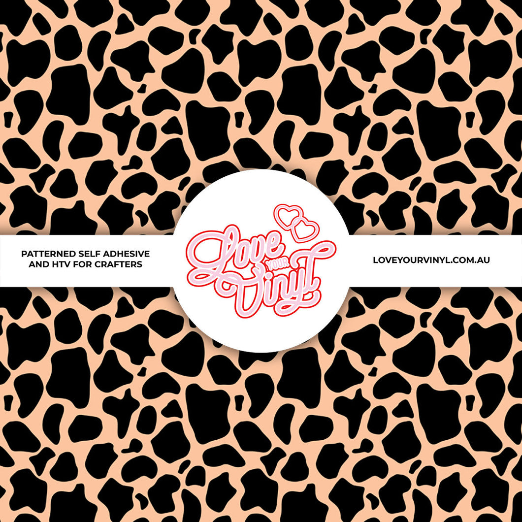 Cow Print Patterned Vinyl LYV_1641