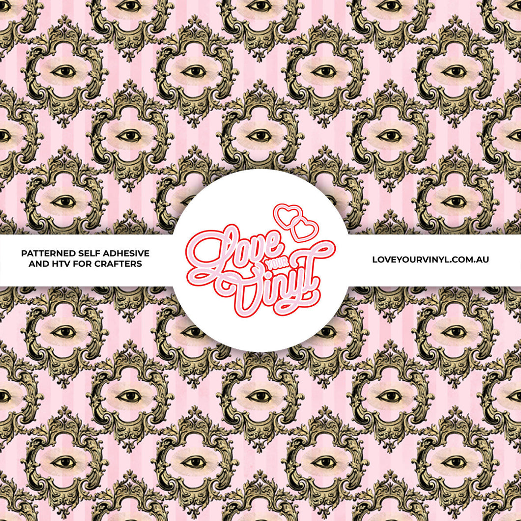Pink Eyes Patterned Vinyl LYV_1647