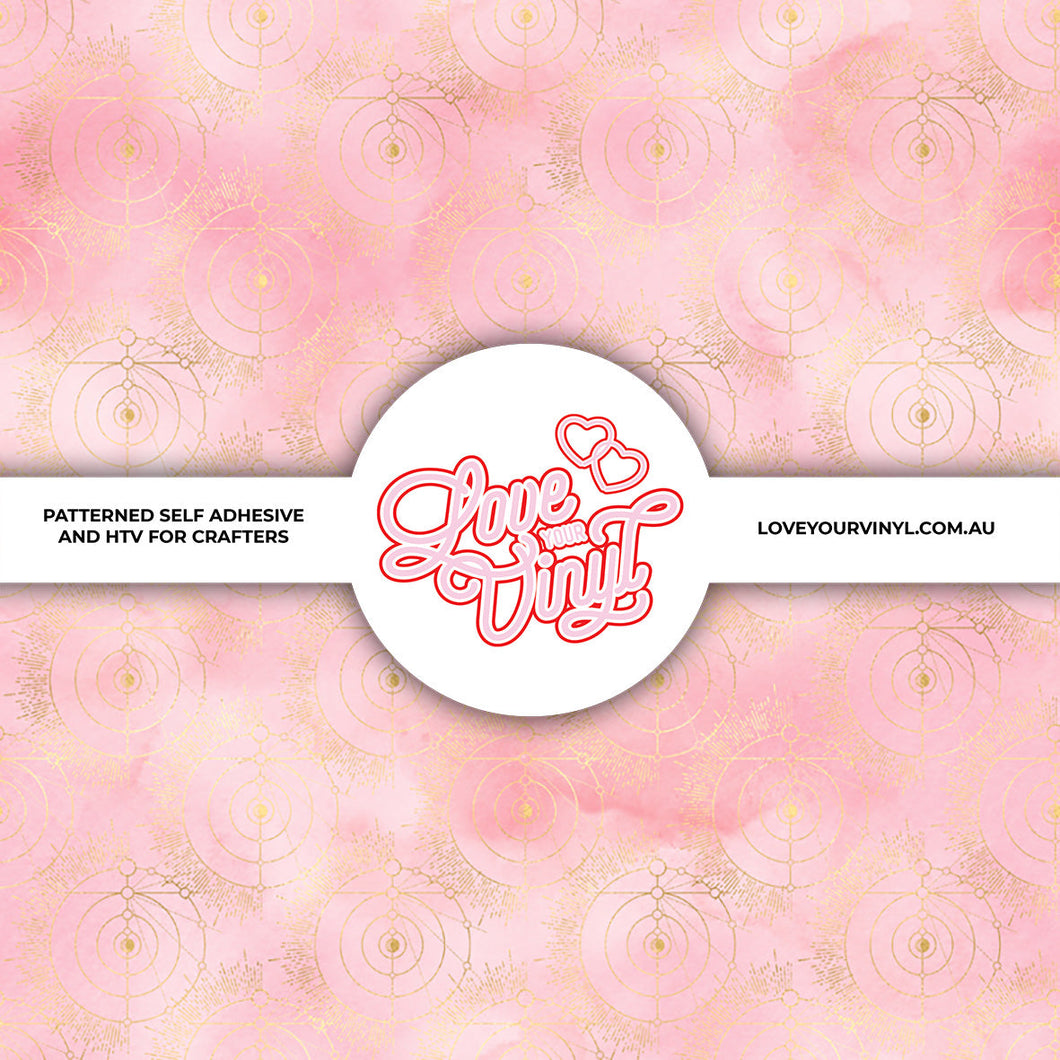 Pink Gold Patterned Vinyl LYV_1656
