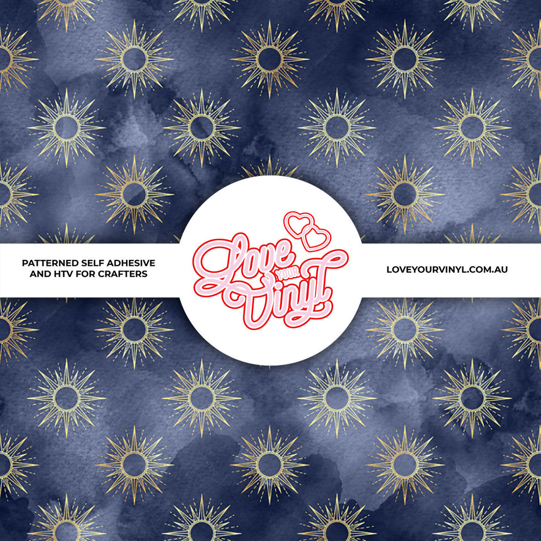 Navy Suns Patterned Vinyl LYV_1663