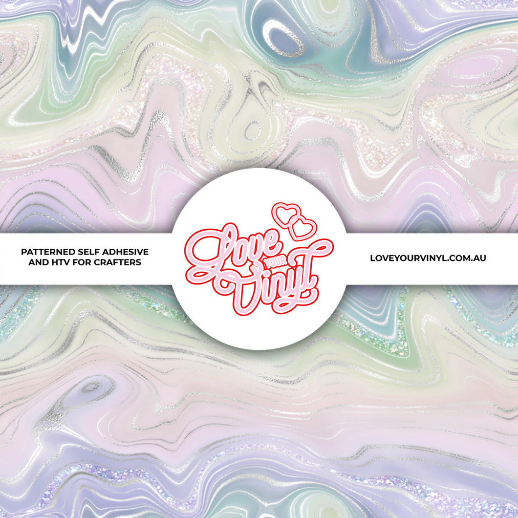 Pastel Shimmer Swirl Patterned Vinyl LYV_1667