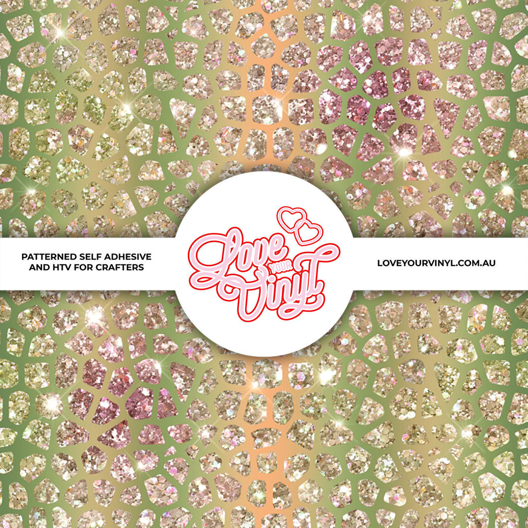 Glitter Animal Print Patterned Vinyl LYV_1702