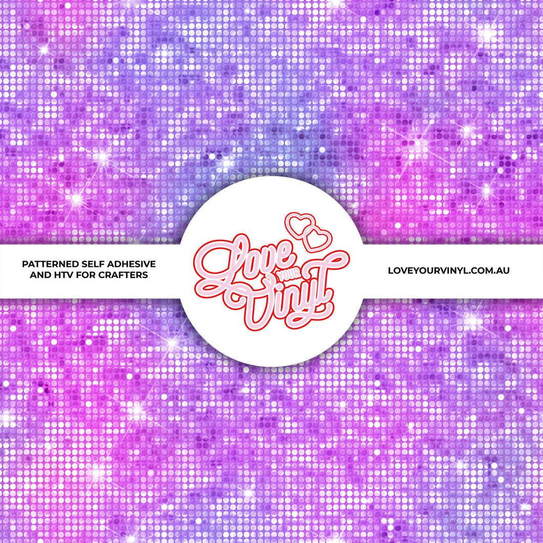 Purple Pink Shimmer Glitter Patterned Vinyl LYV_1756