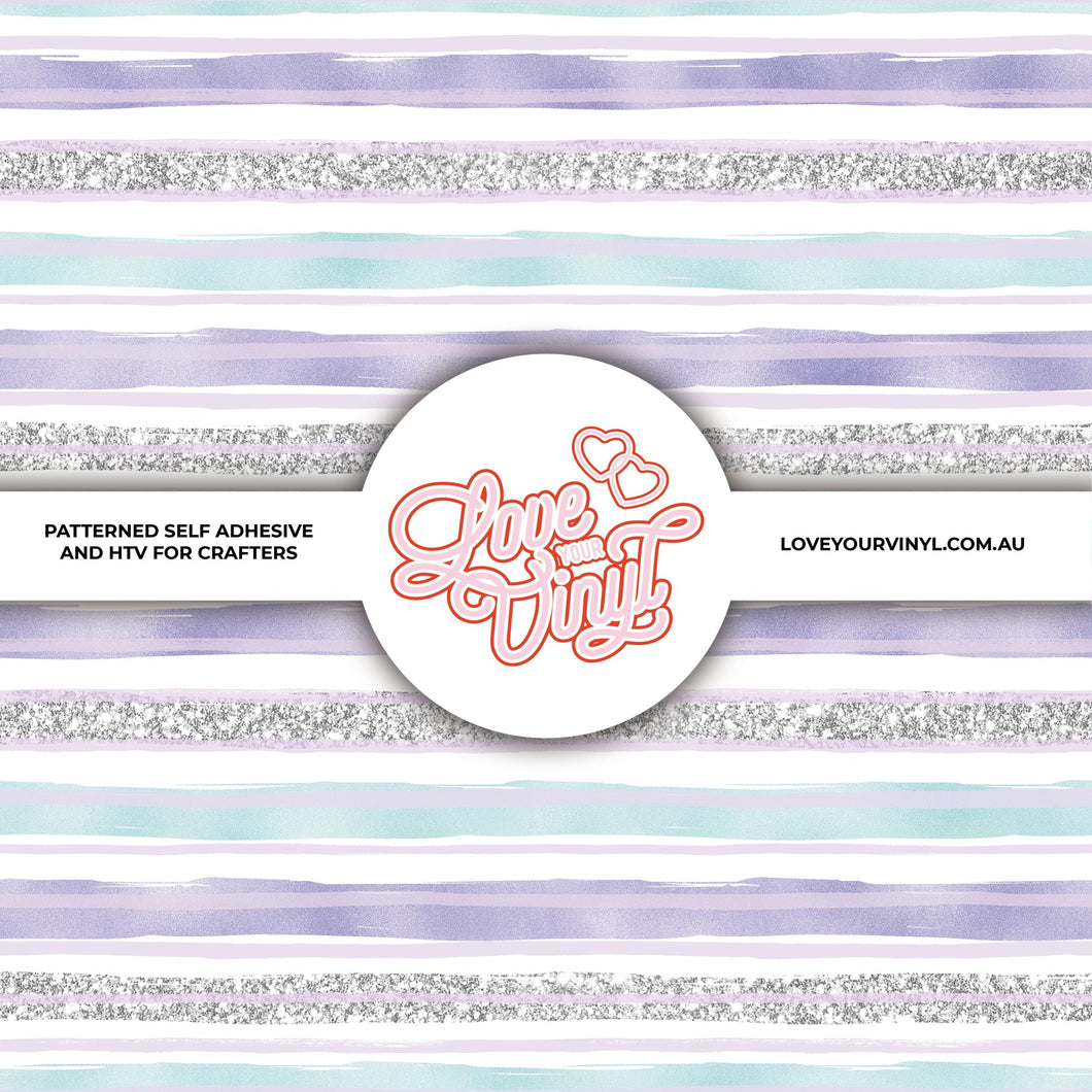 Halloween Pastel Purple Stripes Patterned Craft Vinyl LYV_1854