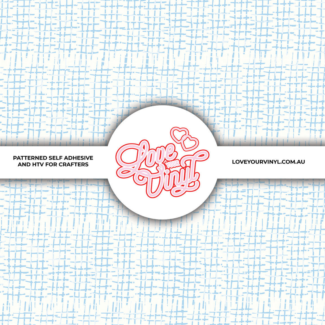 Blue checks Patterned Vinyl LYV_1922