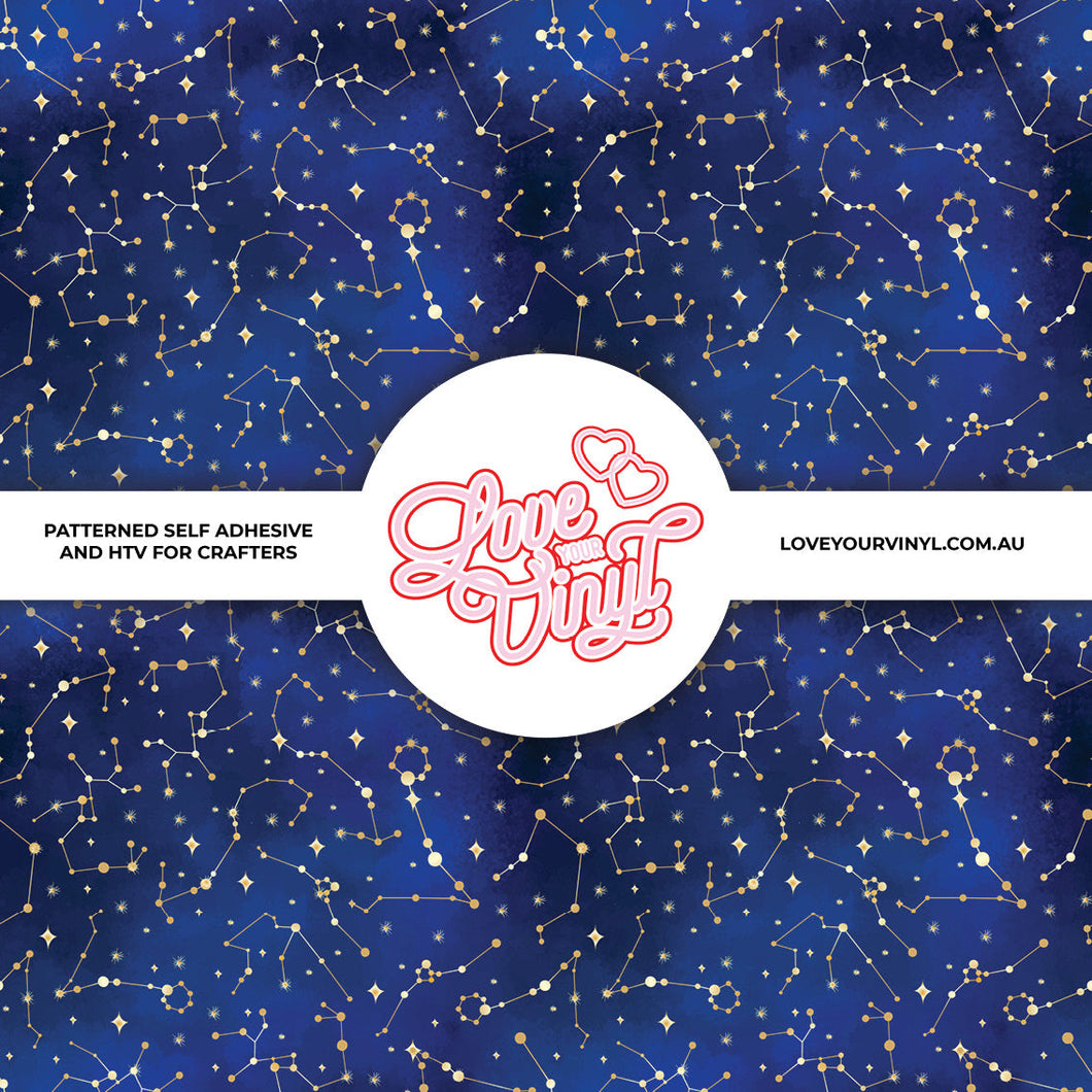Blue Astronomy Patterned Vinyl LYV_2072