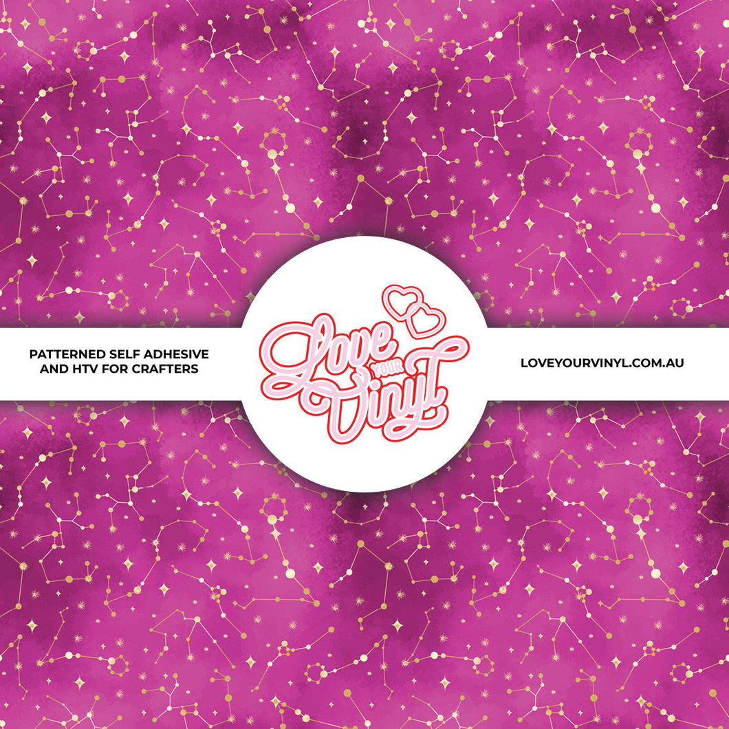 Pink Astronomy Patterned Vinyl LYV_2074