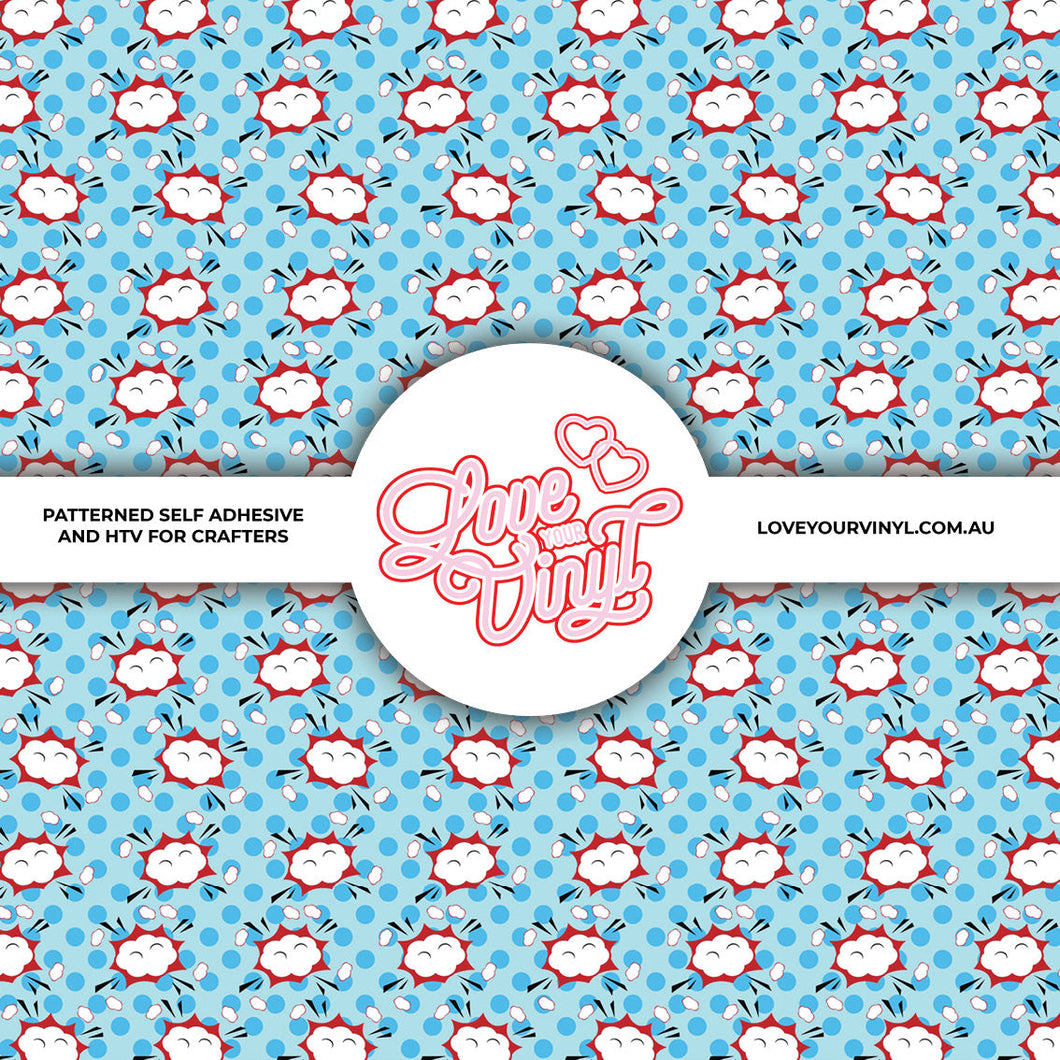 Comic Patterned Vinyl LYV_2147