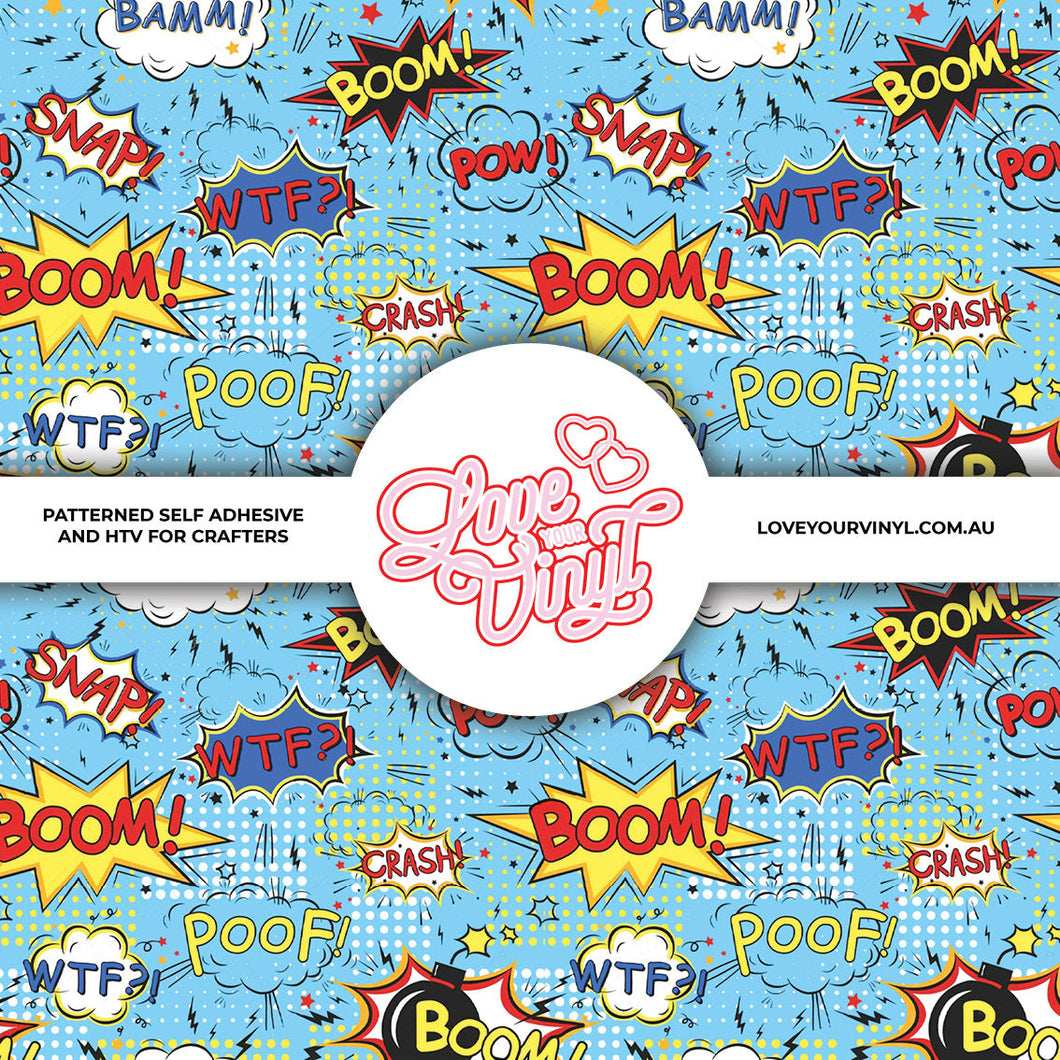 Comic Patterned Vinyl LYV_2148