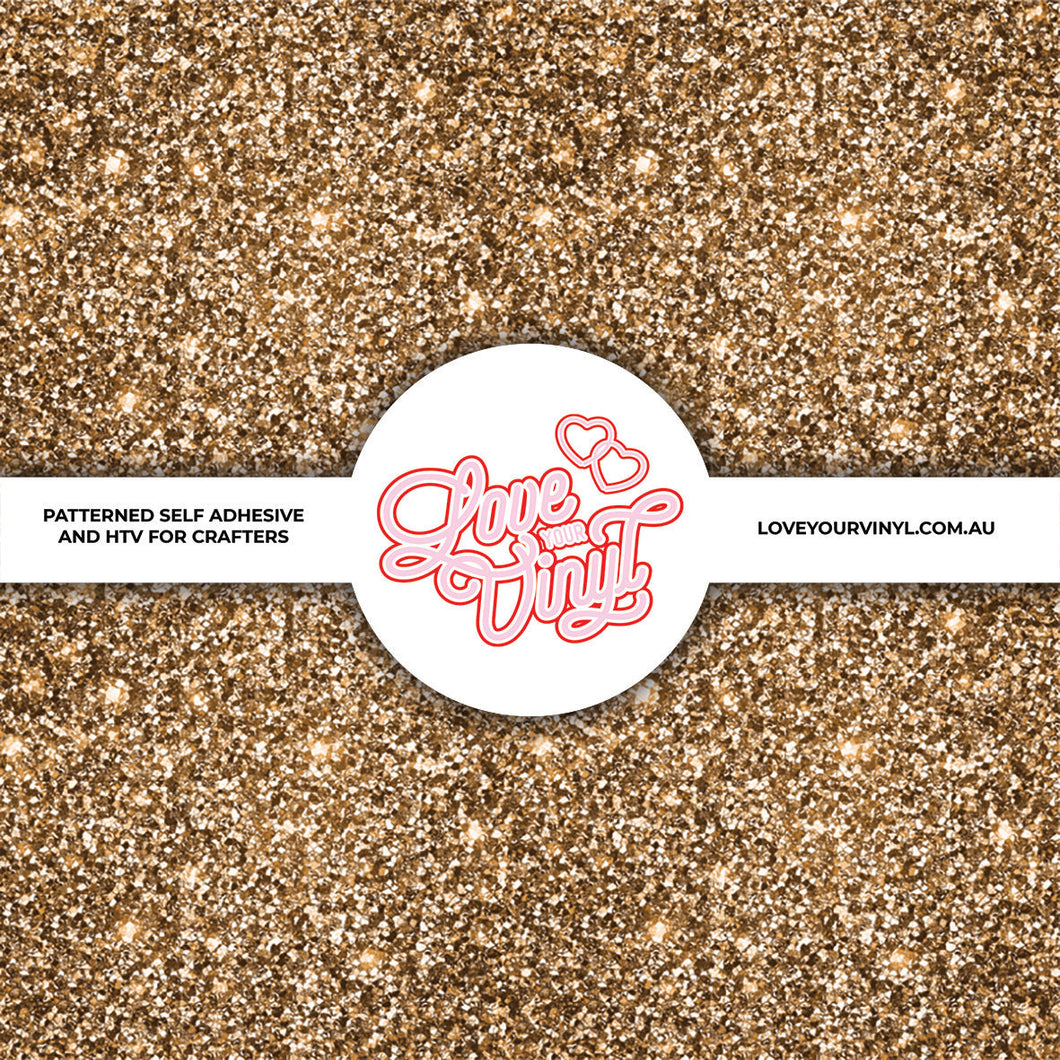 Gold Glitter Patterned Vinyl LYV_216