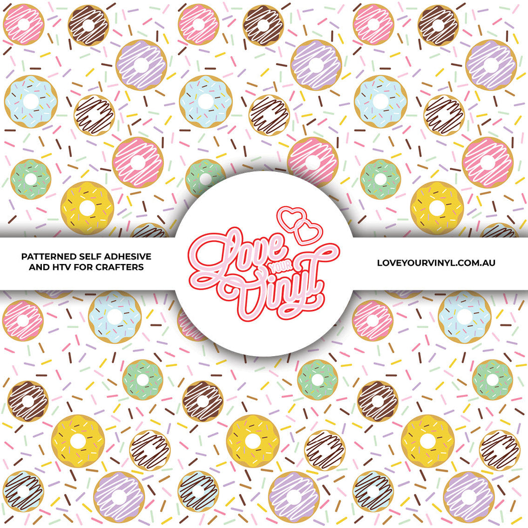 Pastel Donuts Patterned Craft Vinyl LYV_2198