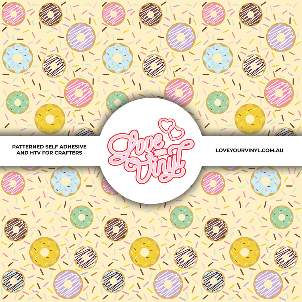 Pastel Donuts Patterned Craft Vinyl LYV_2200