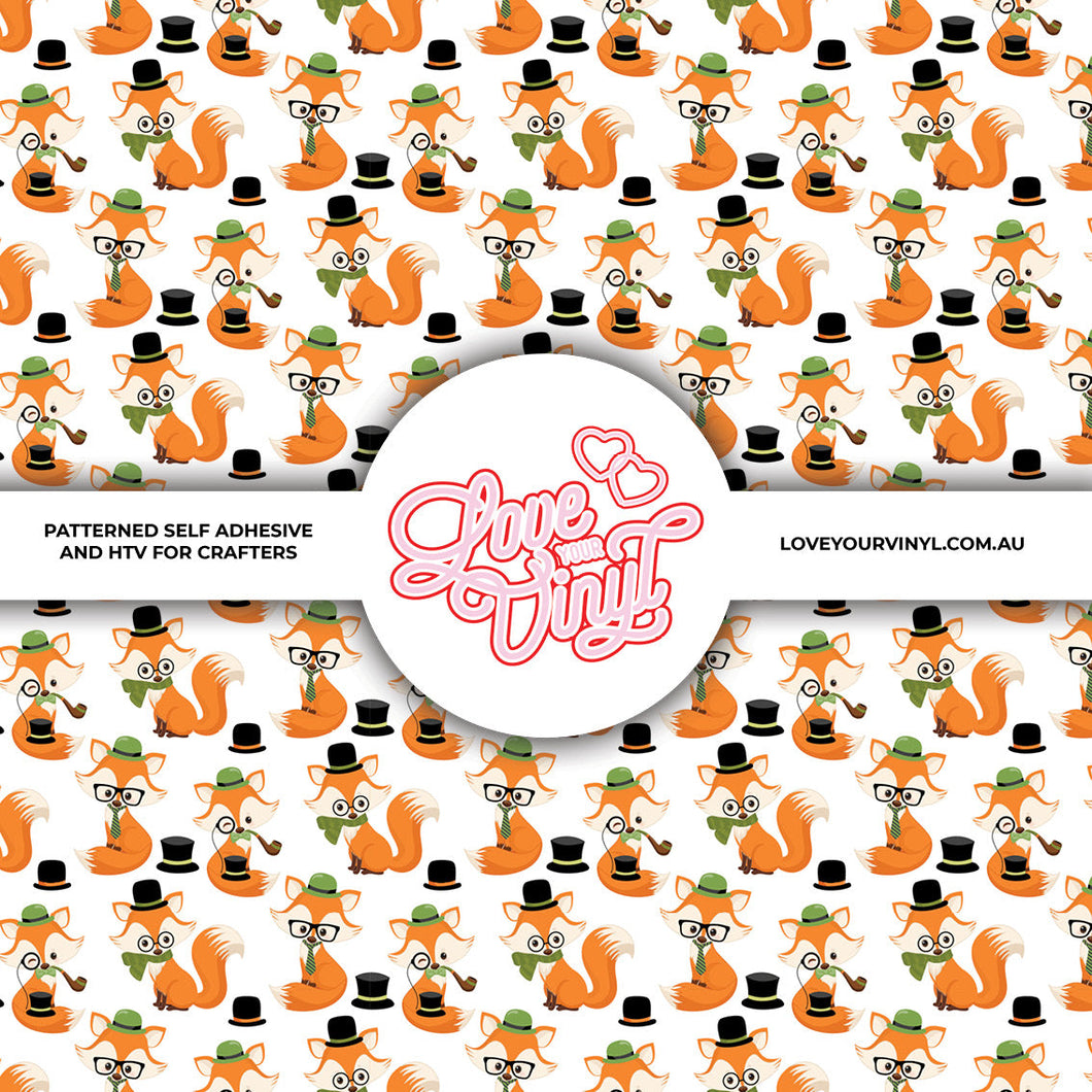 Foxes Patterned Vinyl LYV_2210