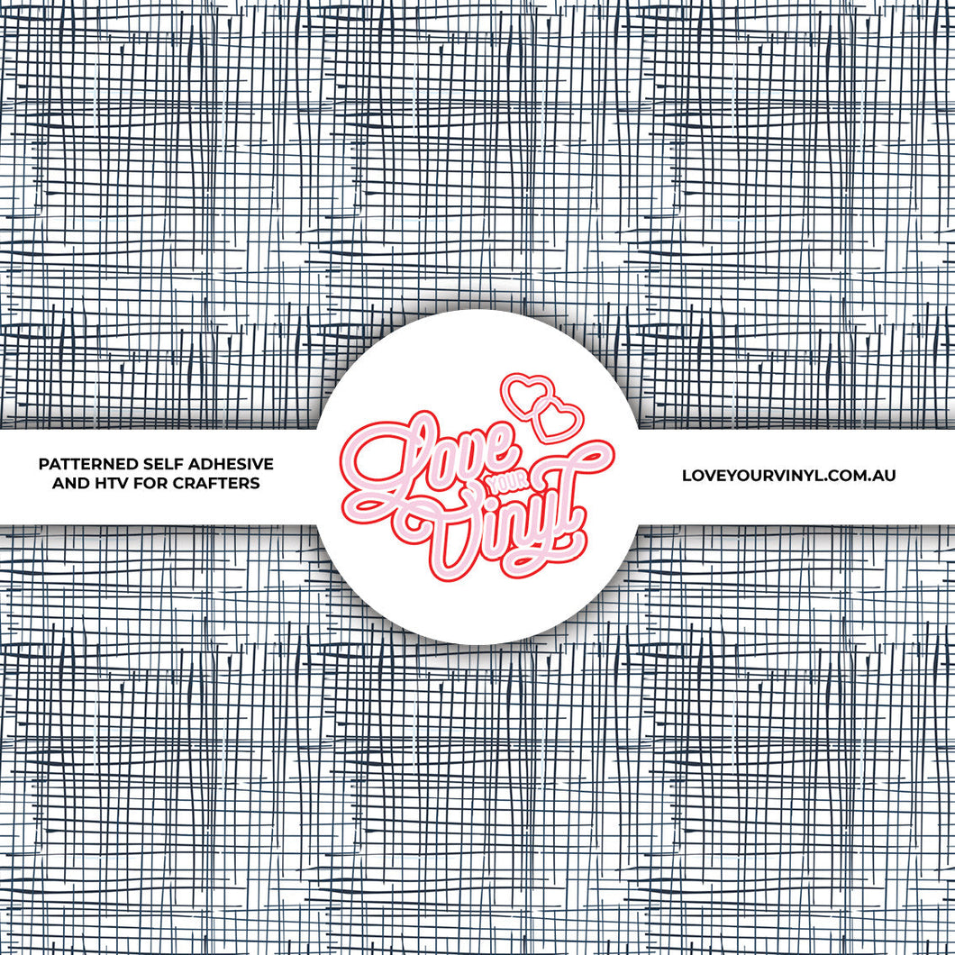 Black Stripes Patterned Vinyl LYV_2293
