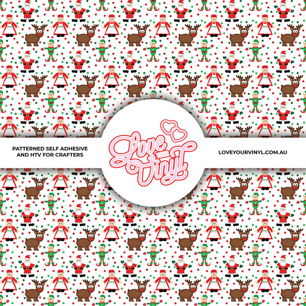 Christmas Characters Patterned Vinyl LYV_2312