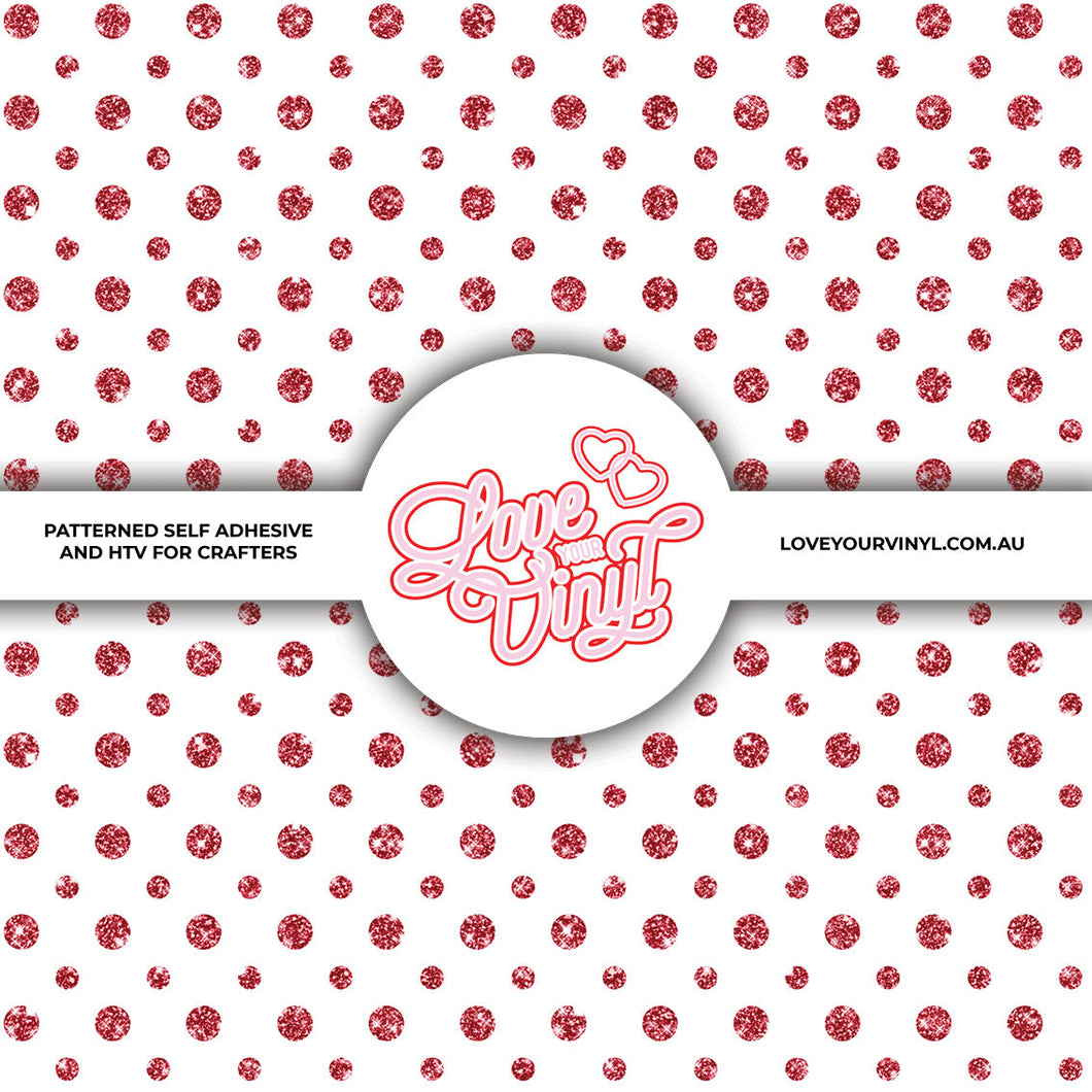 Glitter Spots Patterned Vinyl LYV_2327