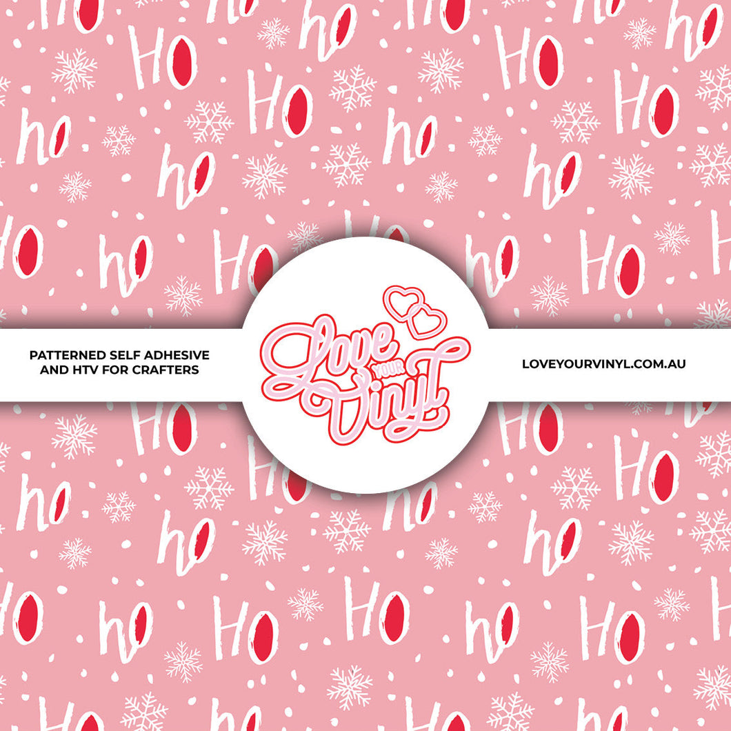 HoHoHo Christmas Patterned Vinyl LYV_2344